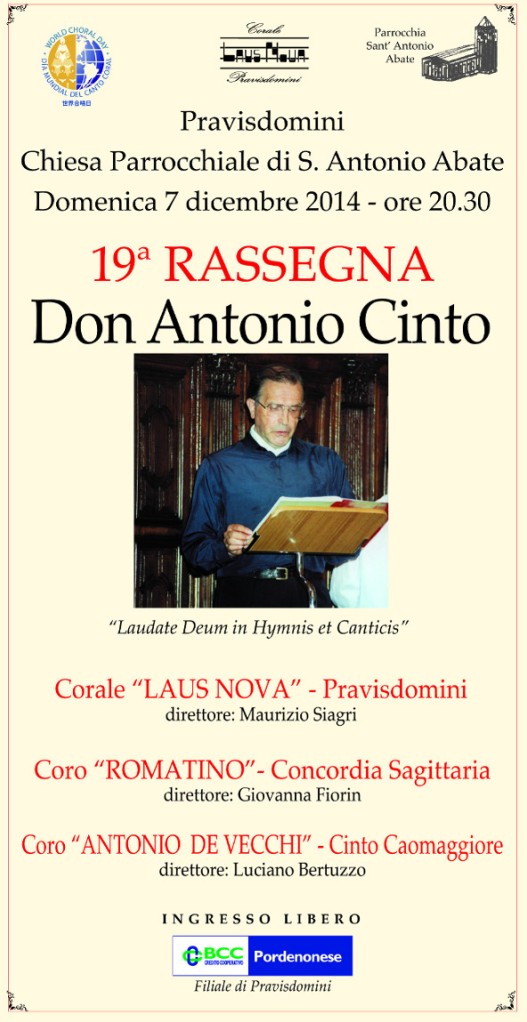 Rassegna Corale Don Antonio Cinto 2014